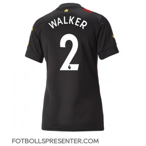 Manchester City Kyle Walker #2 Borta Matchtröja Dam 2022-23 Kortärmad